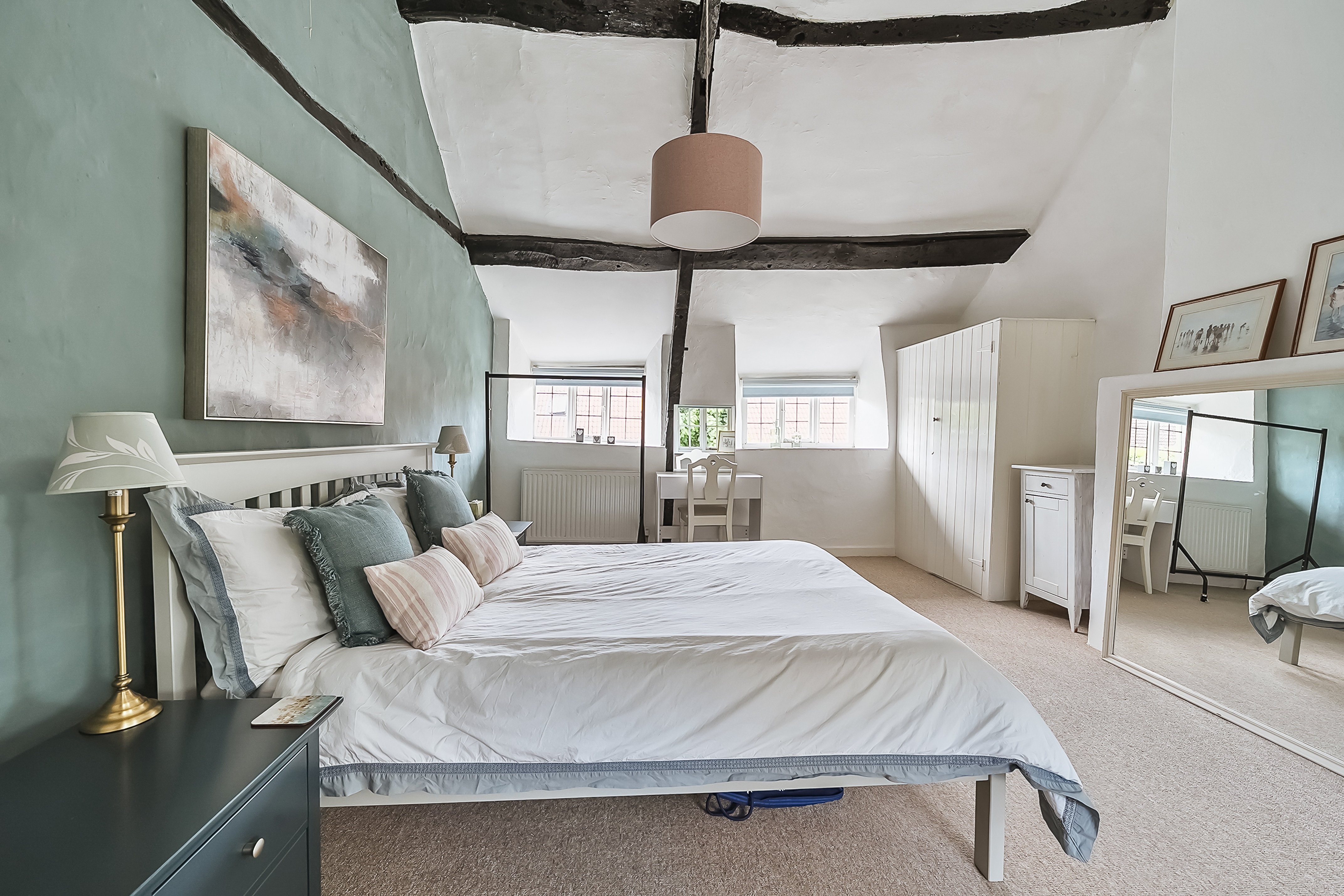 Inside Pippin Cottage, a cosy one-bedroom holiday cottage in South Somerset