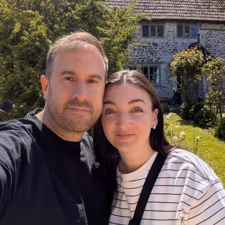 Kate and Matt, owners of Lakehayes Holiday Cottages